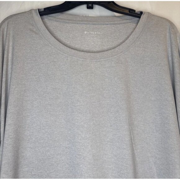 Athleta Women’s Athletic L/S Gray Uptempo Top Shirt Tee Thumbholes Sz 1X. NEW - Picture 2 of 12